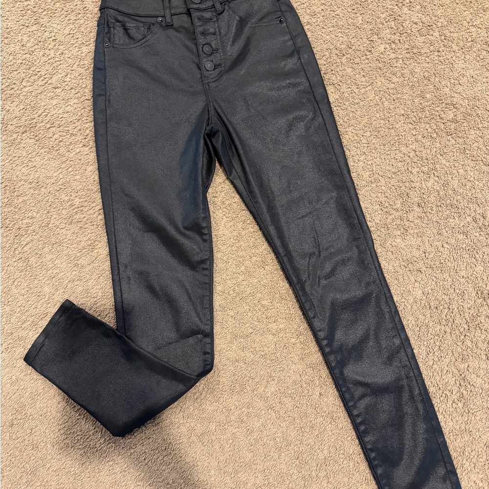 Express Shimmer Black Denim Jeans